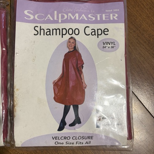 Vtg y2k vinyl shampoo cape - shampoo,
